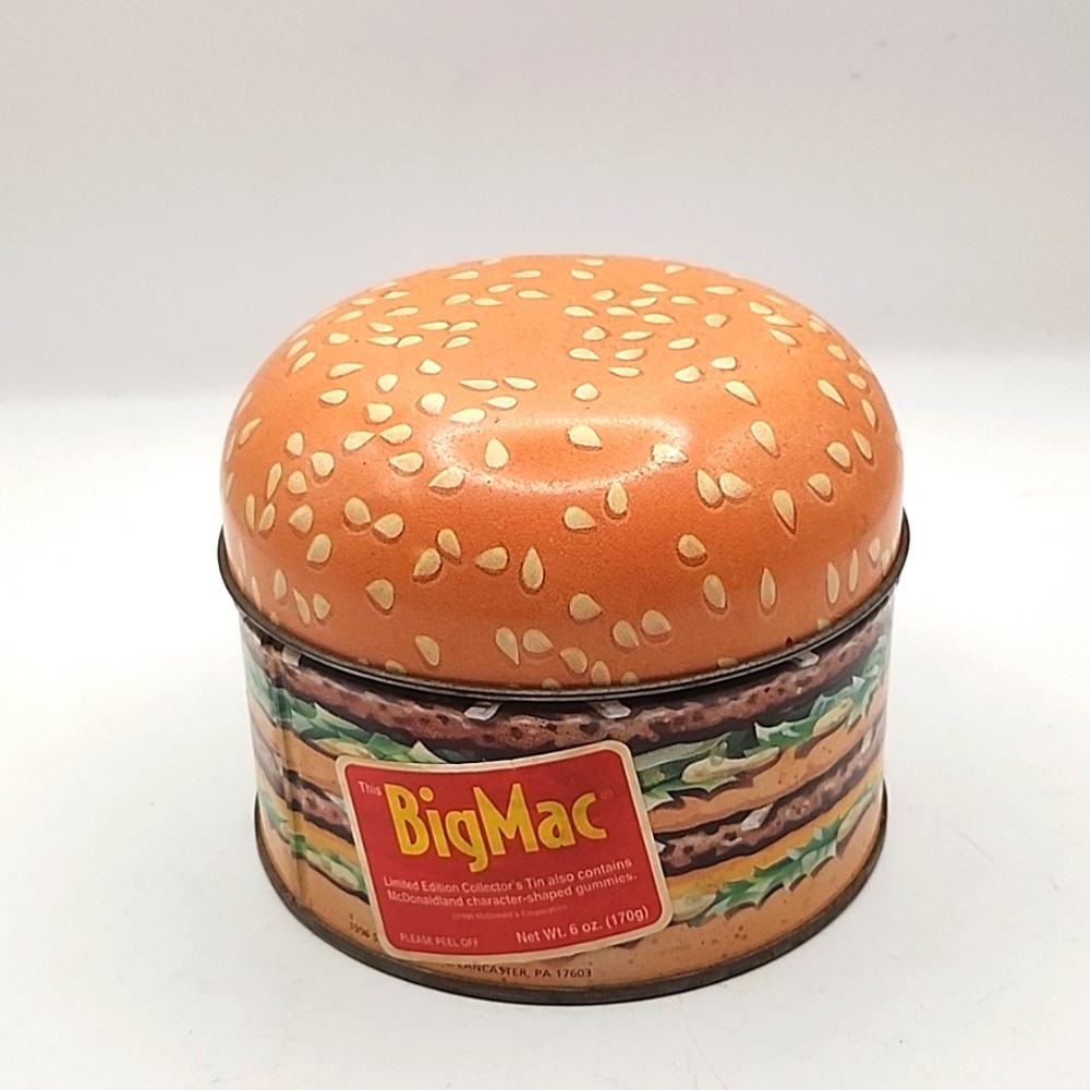 Vintage 1996 Limited Edition McDonald's Big Mac Hamburger Collector's Tin